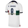 Original Fußballtrikot Portugal B.Fernandes 8 Auswärtstrikot WM 2022 Für Herren